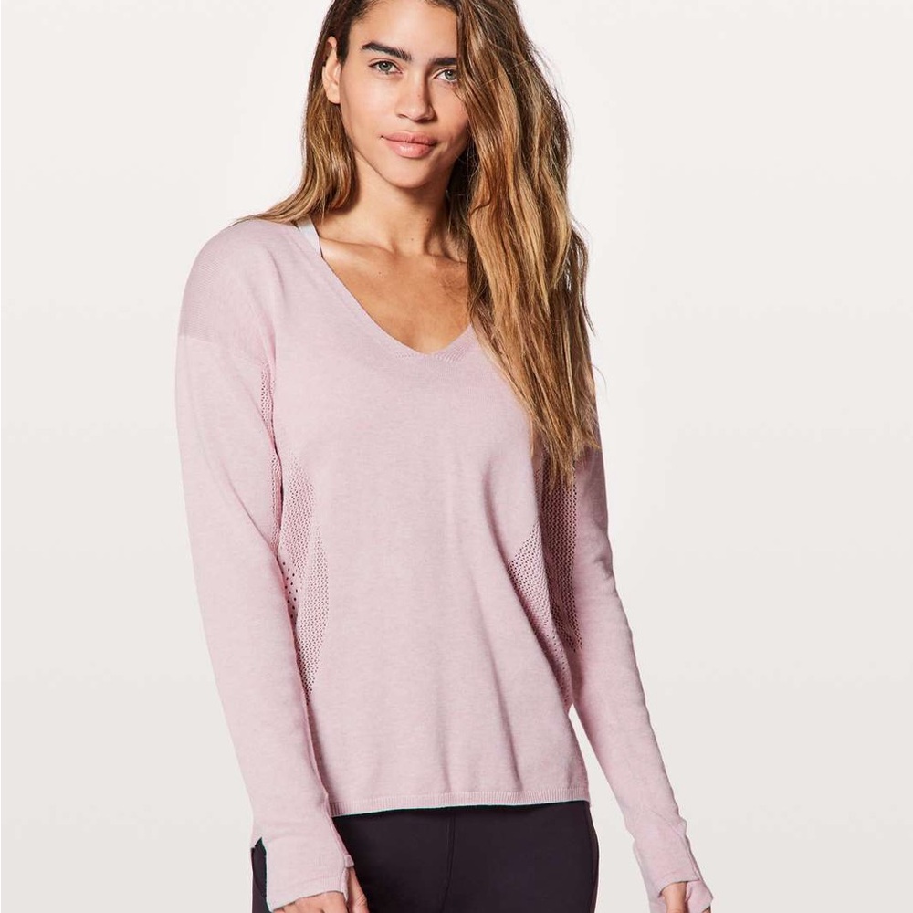 Lululemon Still Movement Sweater Heathered Petals‎